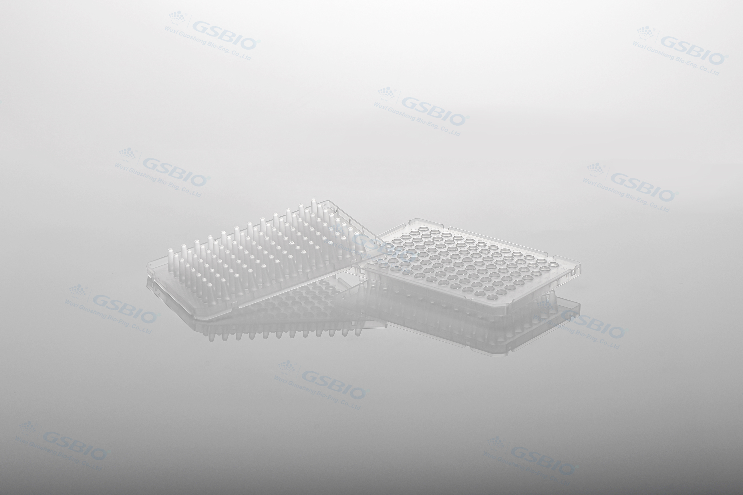 0.1mL High-skirted PCR 96-Well Plates. clear or white, using PP materials, be used for real-time fluorescence quantitative experiments (qPCR).