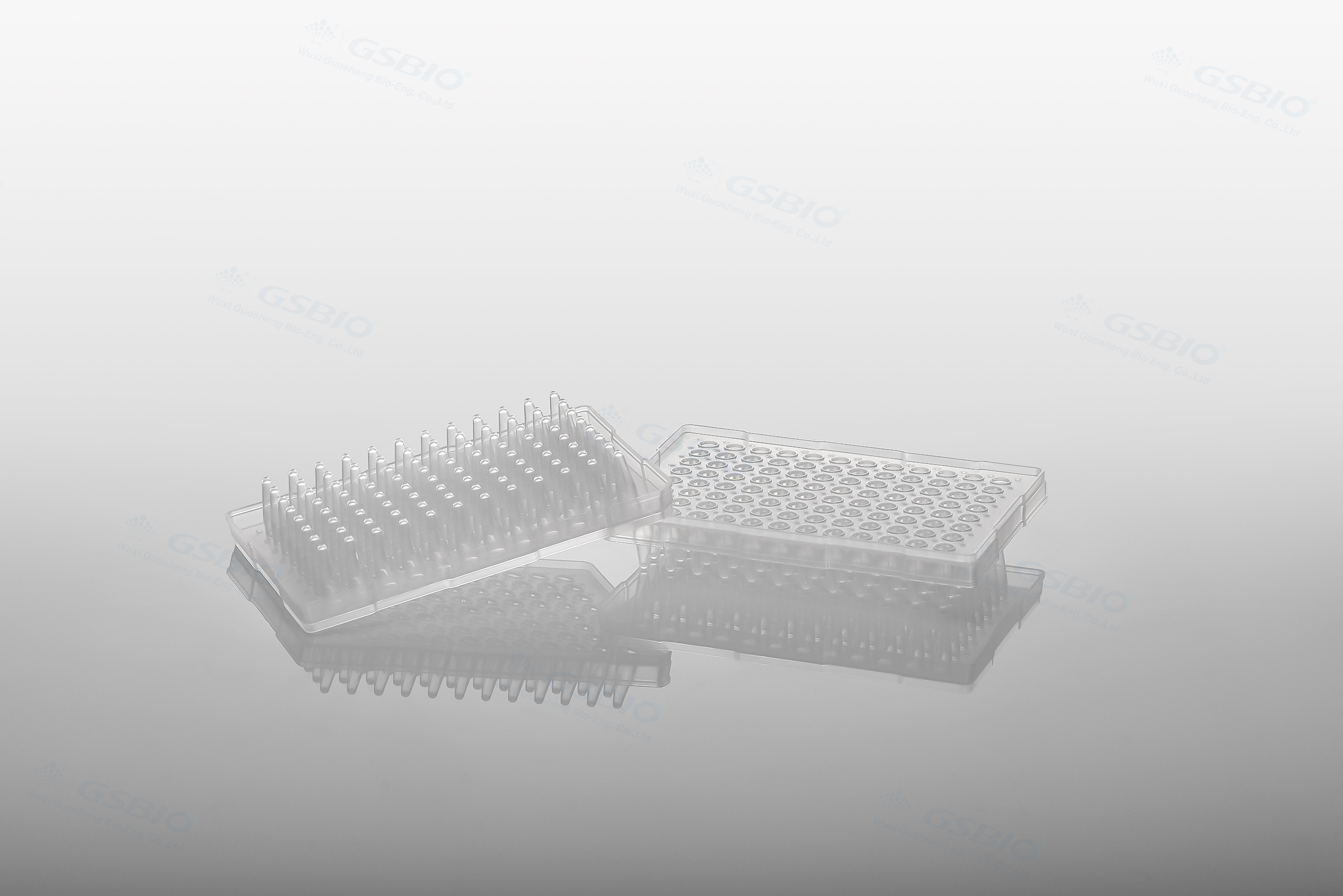 0.2mL High-Skirted 96-Well PCR Plates, clear or white, could be cut it into 24 or 48 wells.