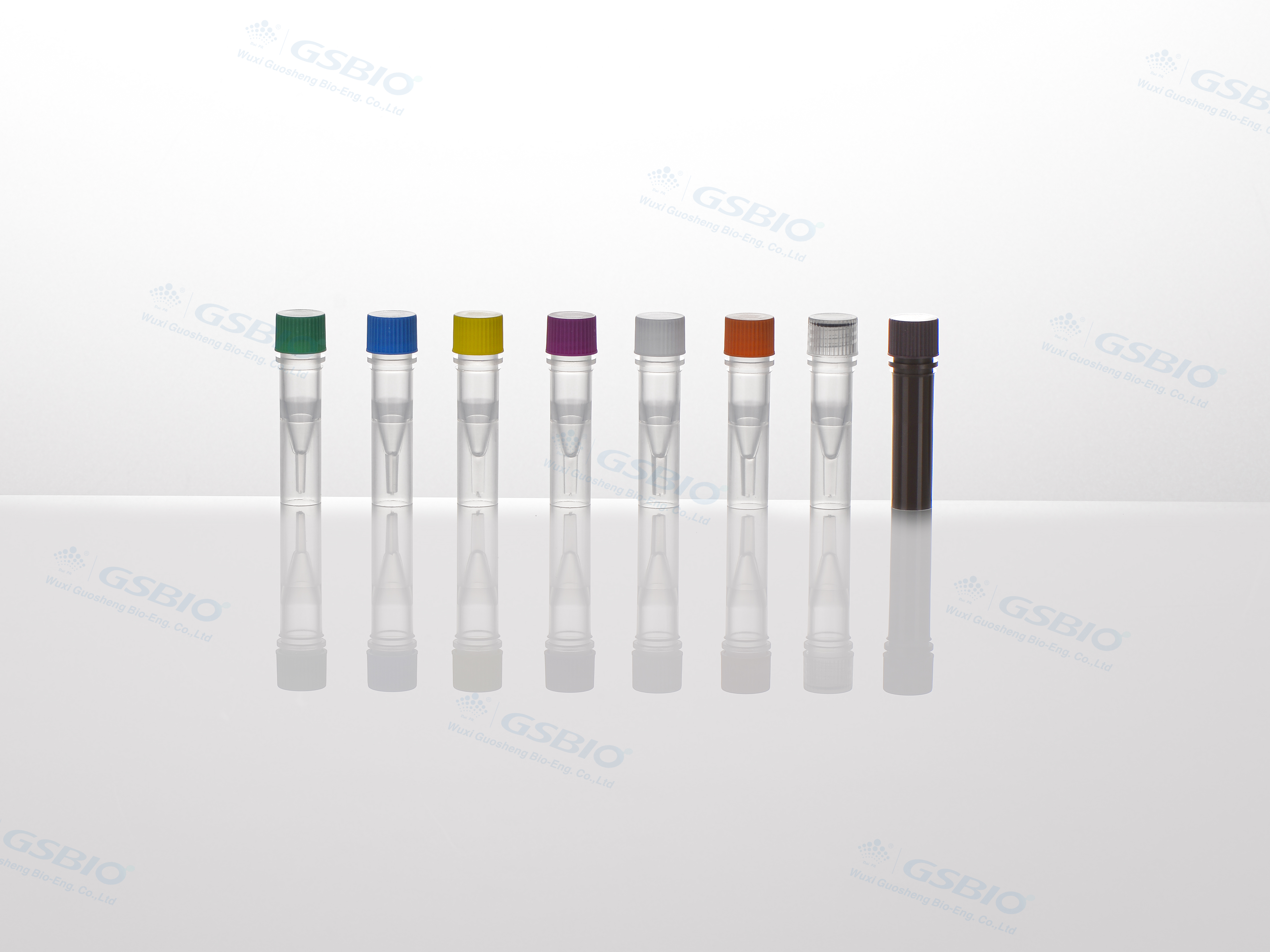 0.5mL Storage Tubes, clear or brown, conical bottom or self-standing Bottom, deep cap, sterilized or unsterilized, high- molecular polypropylene (PP), tolerable temperature: -80℃~120℃, maximum RCF of conical bottom: 20000xg, apply to the long-term storage of cells.
