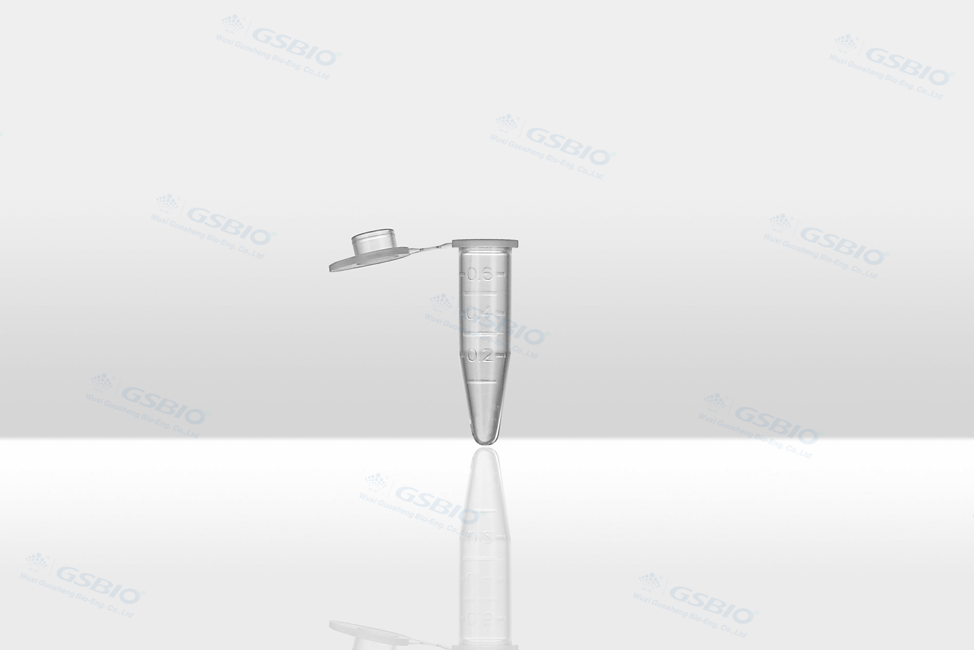 0.6mL Conical Microcentrifuge Tube, Plain Cap Microcentrifuge Tube, clear, PP, unsterilized/sterilized, free from DNA/RNA, 1000pcs/pack and 18pack/cs or 12pack/cs.