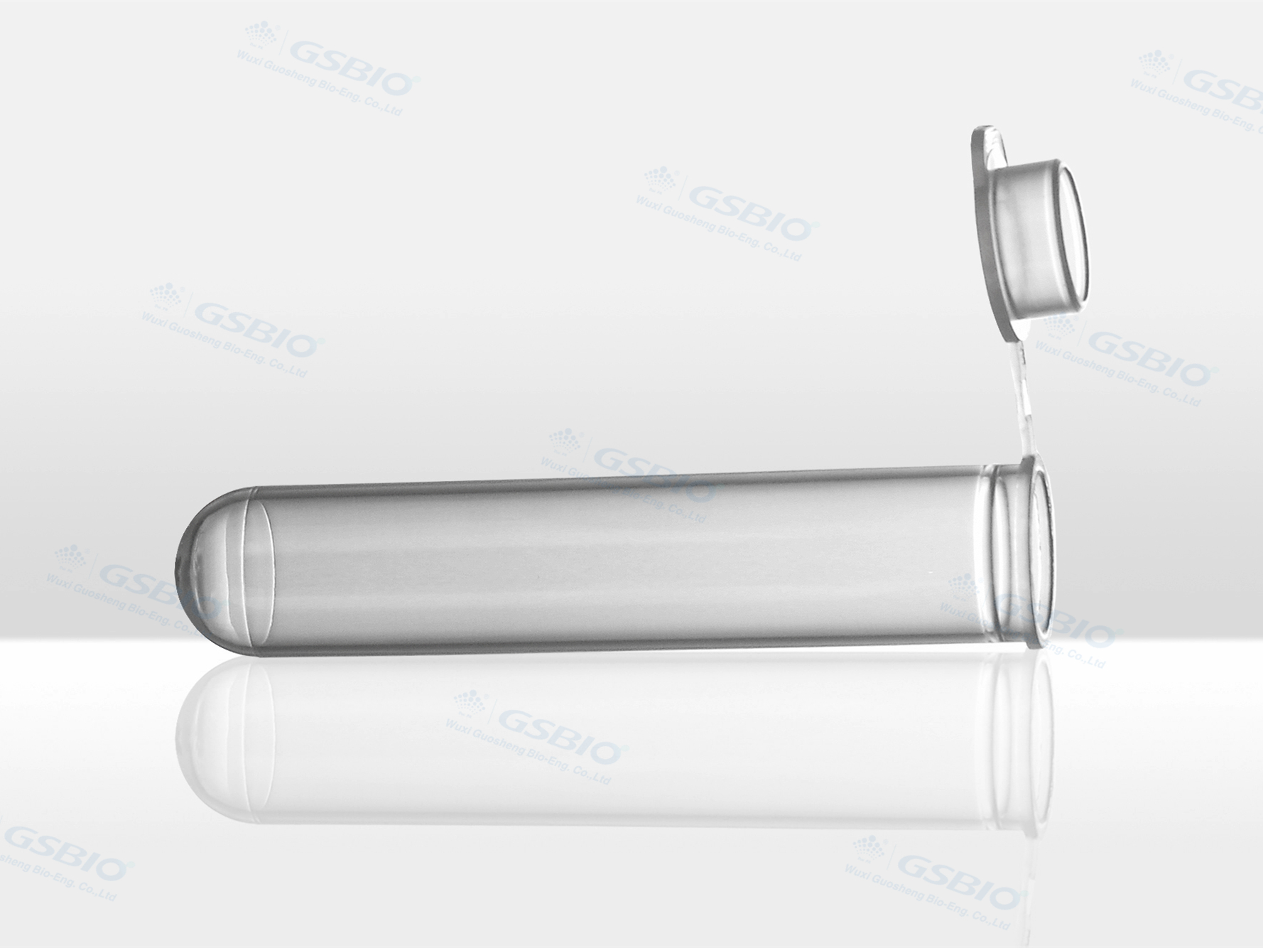 10mL Round Bottom Centrifuge Tube, Plain Cap Centrifuge Tube, clear, polypropylene, unsterilized/sterilized, free from DNA/RNA, 100pcs/pack and 16pack/cs.