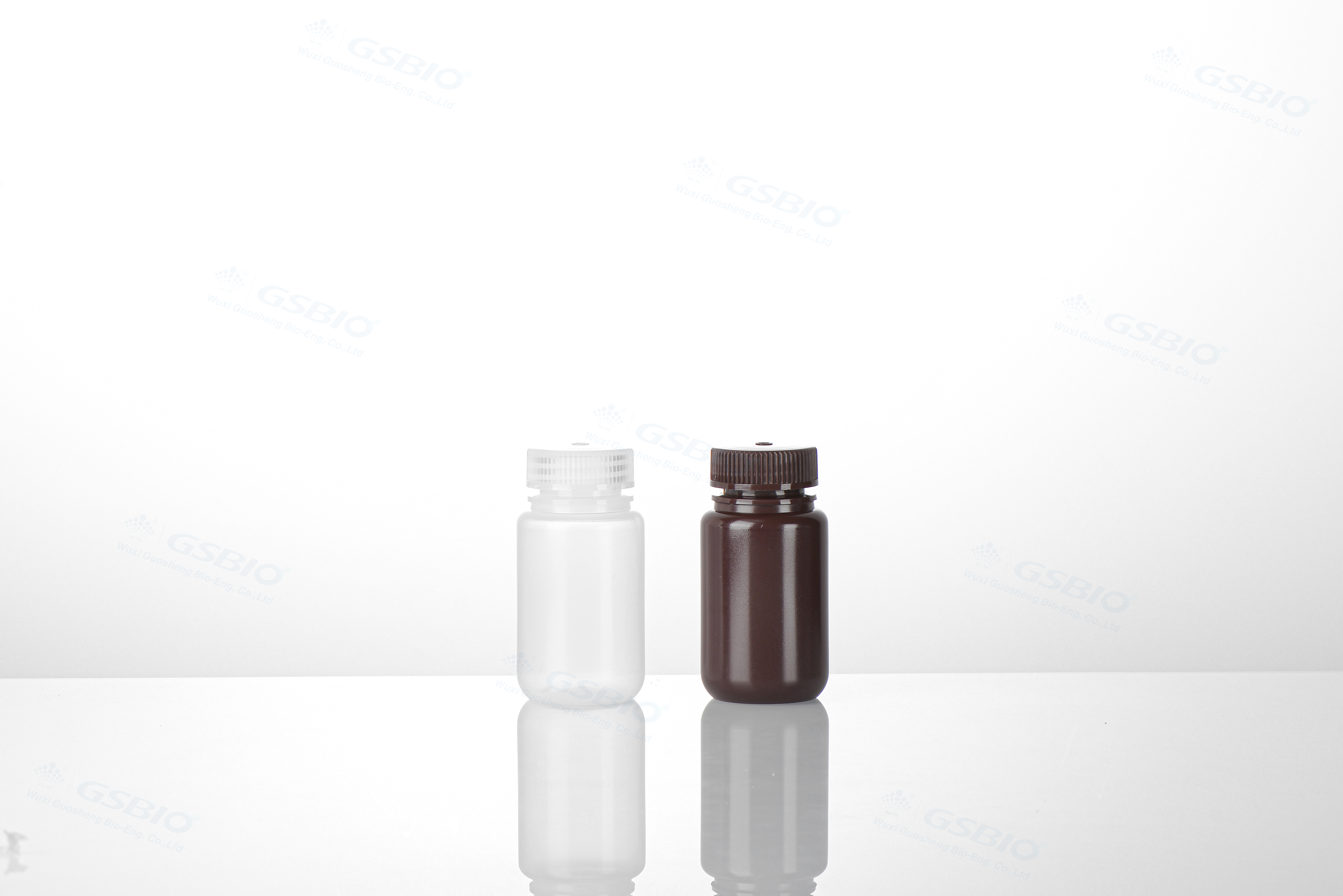 125mL Wide Mouth Reagent Bottle, with screw cap, PP polypropylene/HDPE polyethylene, sterile/unsterilized, natural/clear/brown/frosted, for storing chemicals/liquids/powders.