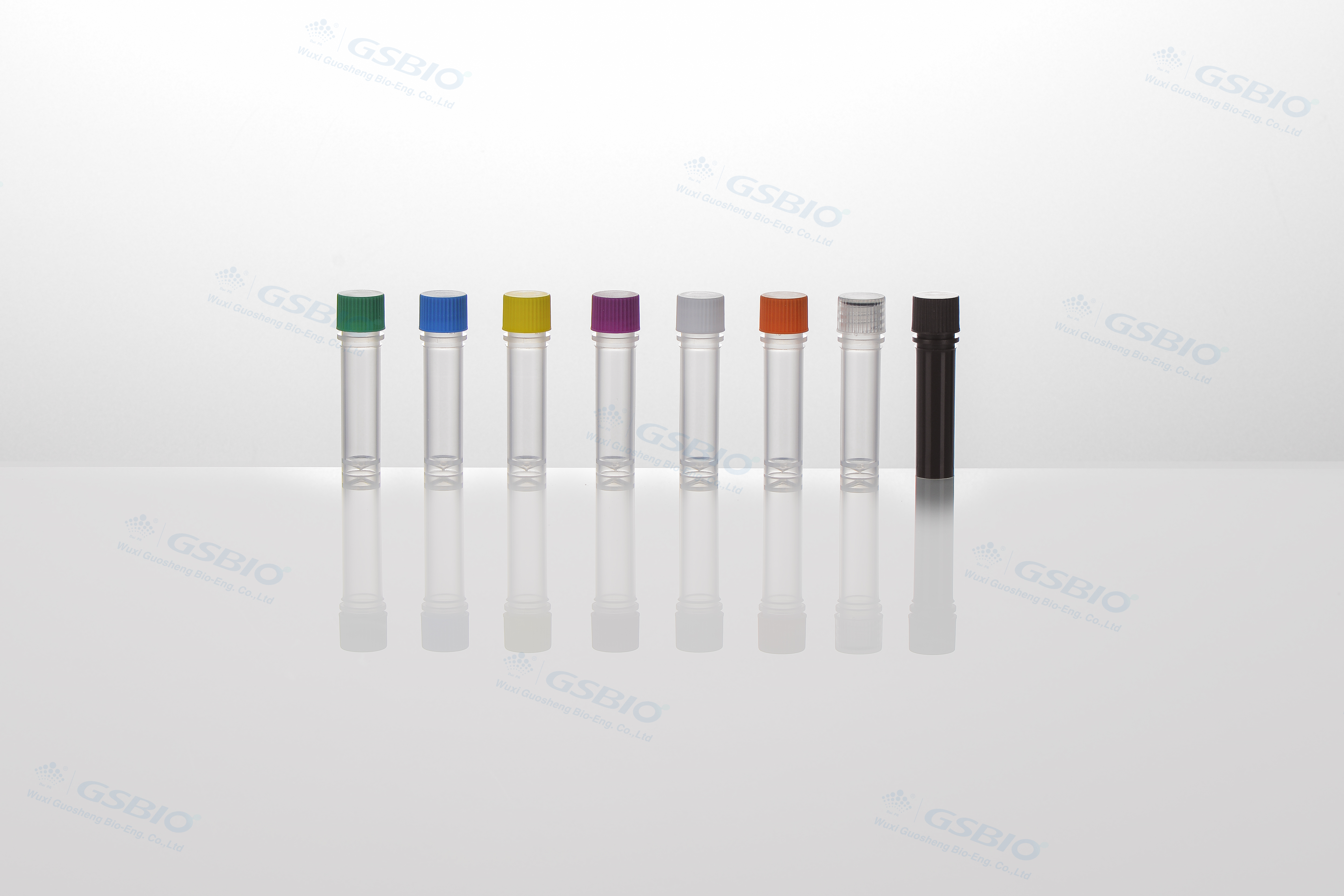 2.0mL Storage Tubes, clear or brown, conical Bottom or self-standing Bottom,  deep cap, sterilized or unsterilized, high- molecular polypropylene (PP), tolerable temperature: -80℃~120℃, maximum RCF of conical bottom: 20000xg, apply to the long-term storage of cells.