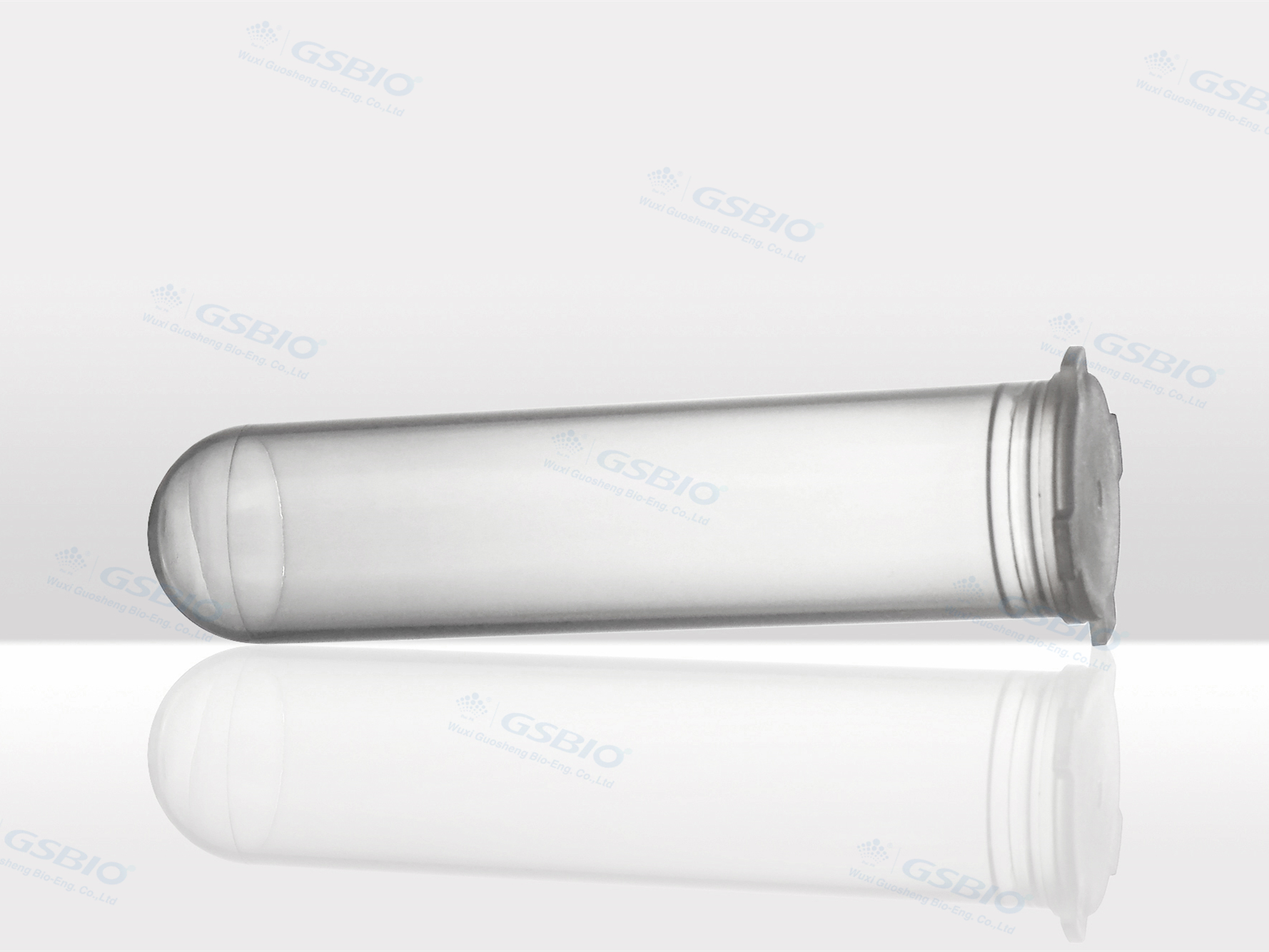 50mL Round Bottom Centrifuge Tube, Plain Cap Centrifuge Tube, transparent PP material, unsterilized/sterilized, free from DNA/RNA, 25pcs/pack and 16pack/cs.