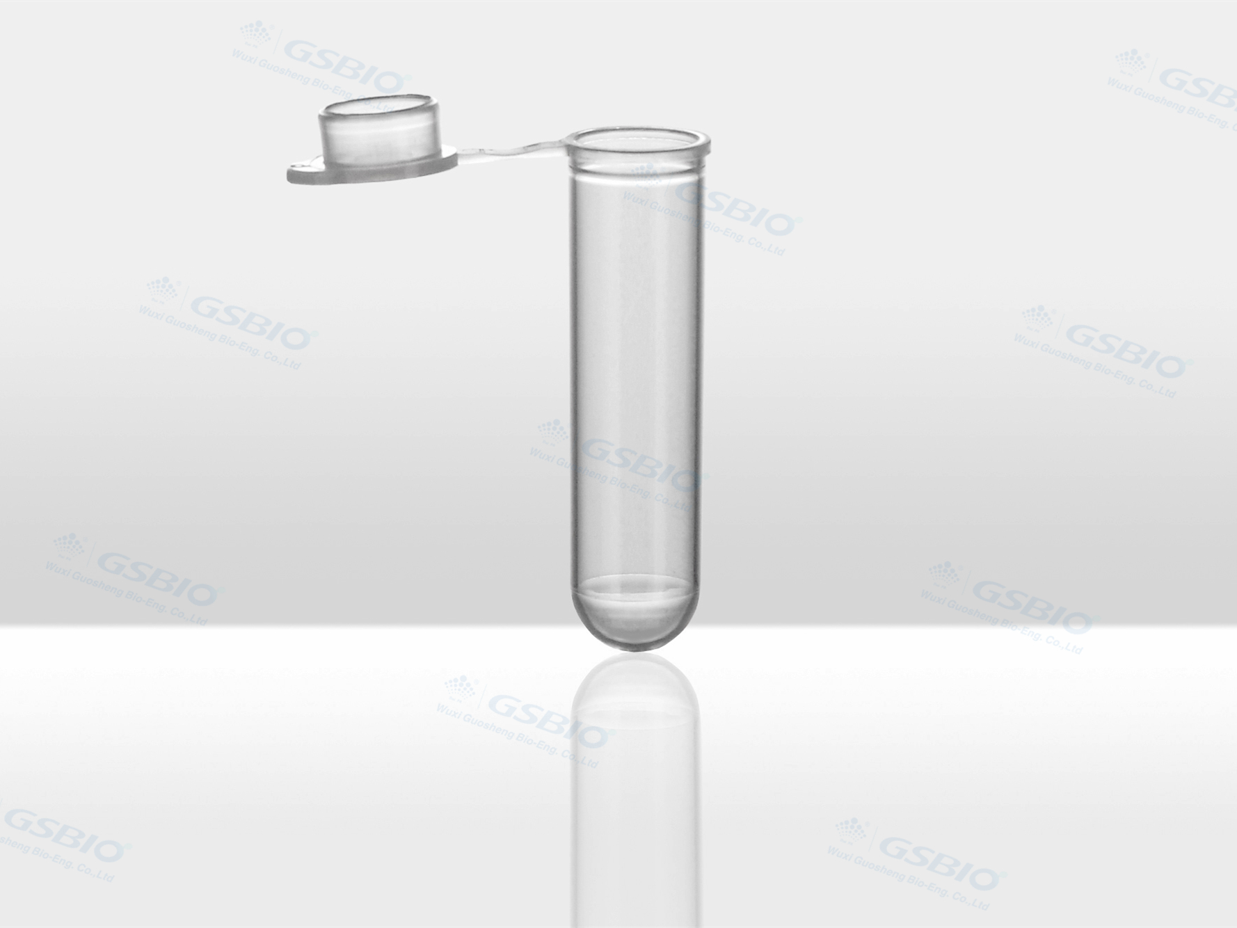 5mL Round Bottom Centrifuge Tube, Plain Cap Centrifuge Tube, clear, polypropylene, unsterilized/sterilized, free from DNA/RNA, 100pcs/pack and 30pack/cs.