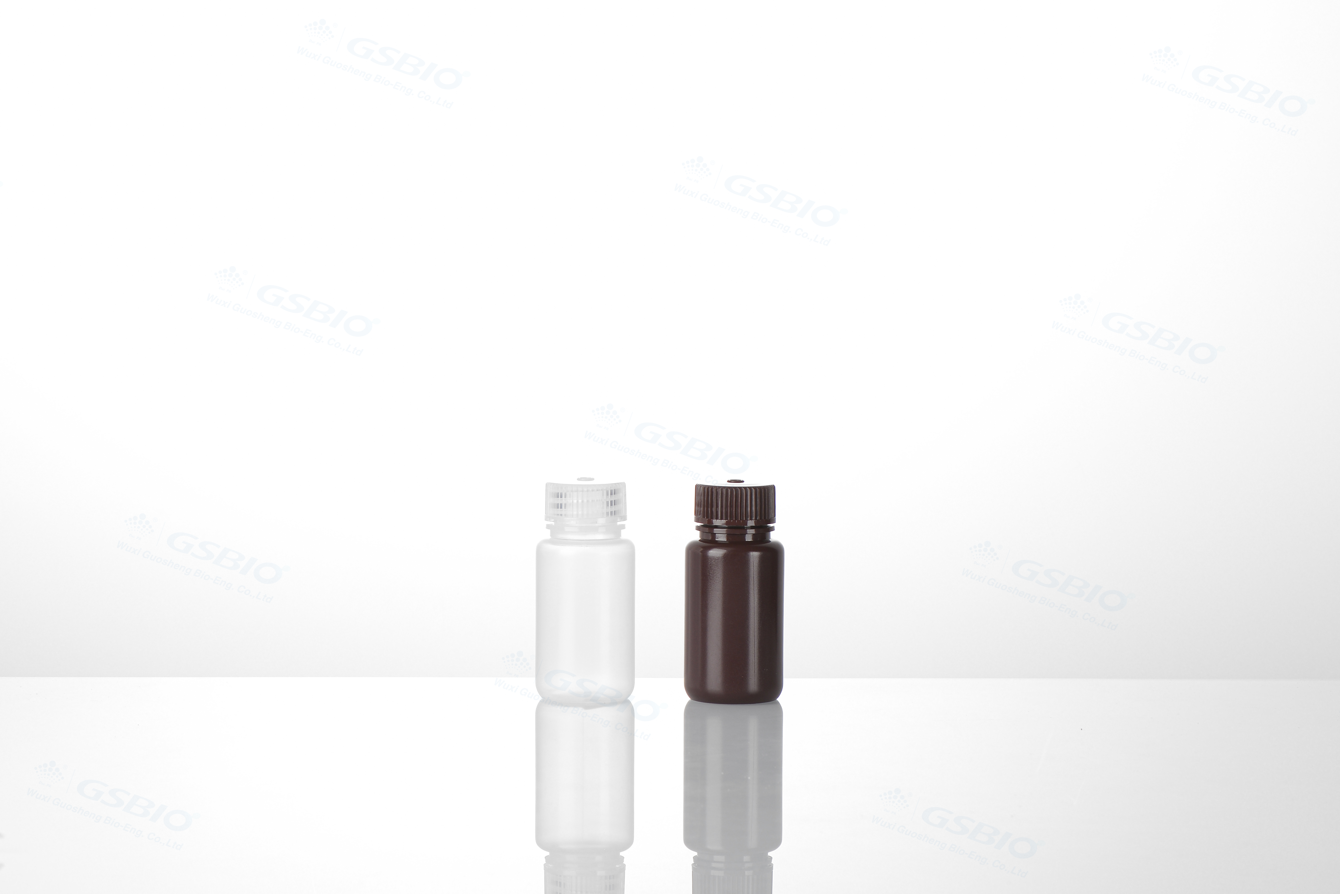 60mL Wide Mouth Reagent Bottle, with screw cap, PP polypropylene/HDPE polyethylene, sterile/unsterilized, natural/clear/brown/frosted, for storing chemicals/liquids/powders.